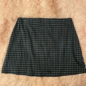 plaid mini skirt